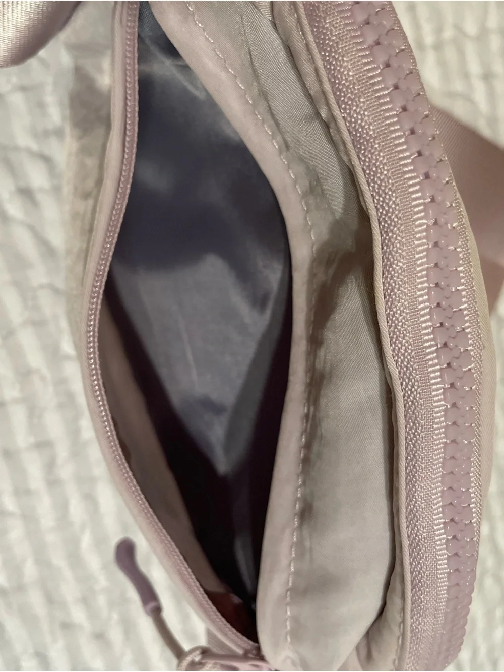 Women's Soft Blush Crossbody Belt Bag - Blush Pink